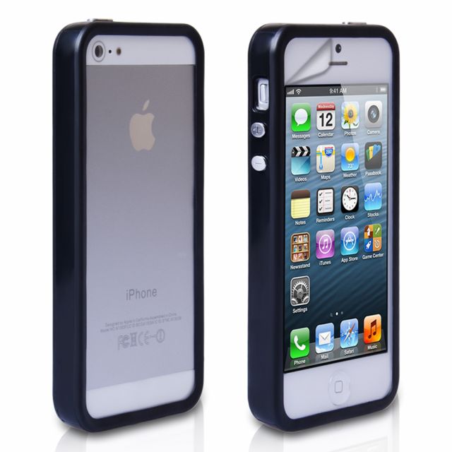Black Bumper Case Cover for iPhone 5 5S