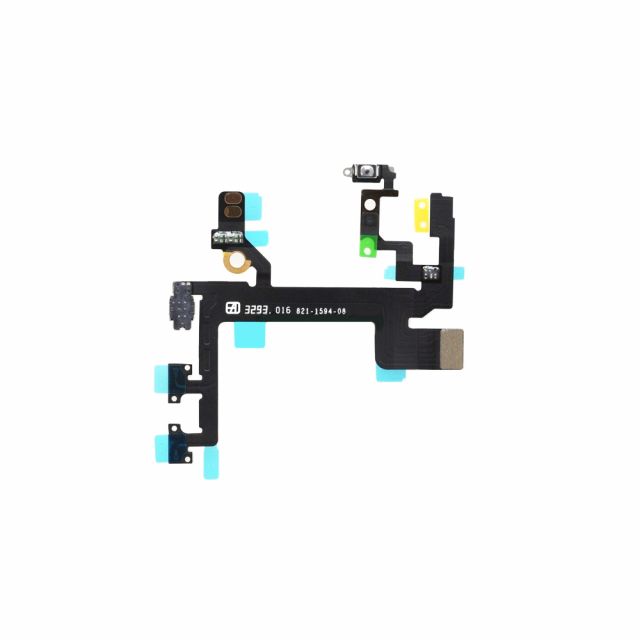 Volume Power Button Mute Switch Flex Cable Replacement for iPhone 5S