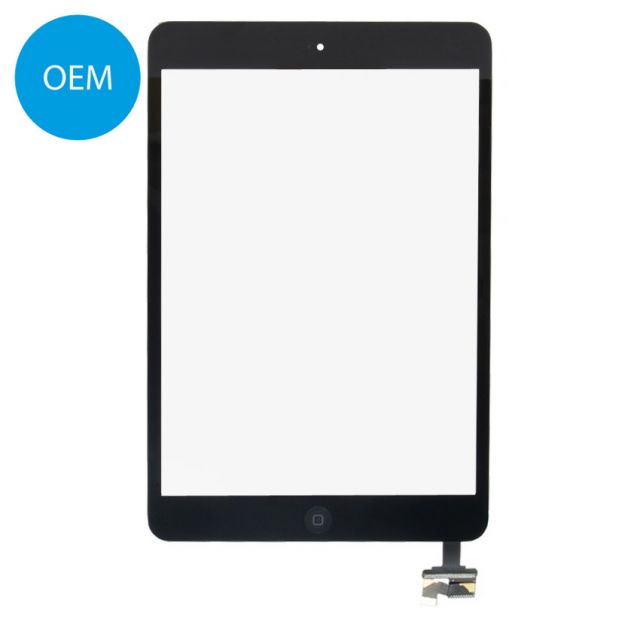 Premium Quality Glass Digitizer IC Flex Home Button for iPad Mini 1 2 Black