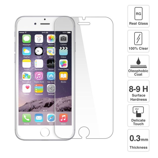 Premium Quality Tempered Glass Screen Protector for iPhone 6 Plus