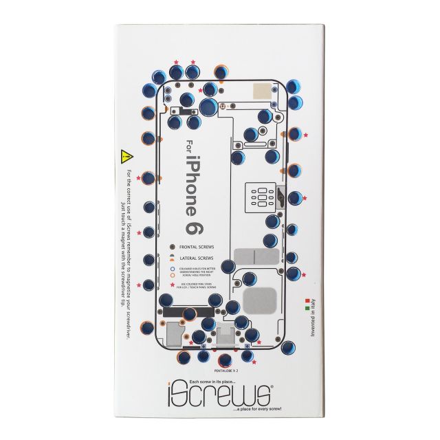 iScrews Repair Screw Organiser Sheet Tray Map for iPhone 6