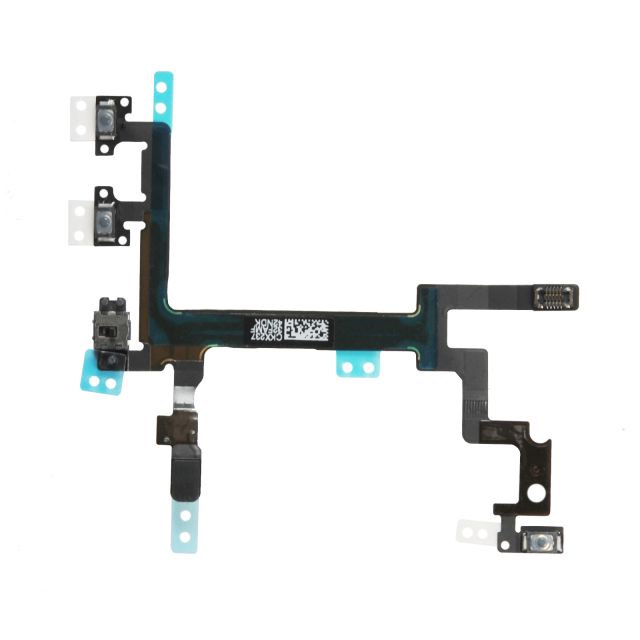 Volume Power Button Mute Switch Flex Cable Replacement for iPhone 5