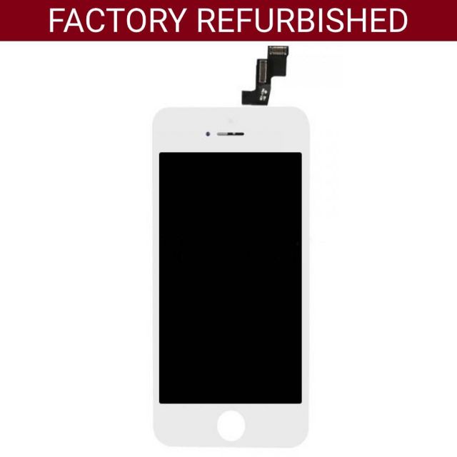 Refurbished LCD Screen Digitizer Replacement for iPhone 5S SE White